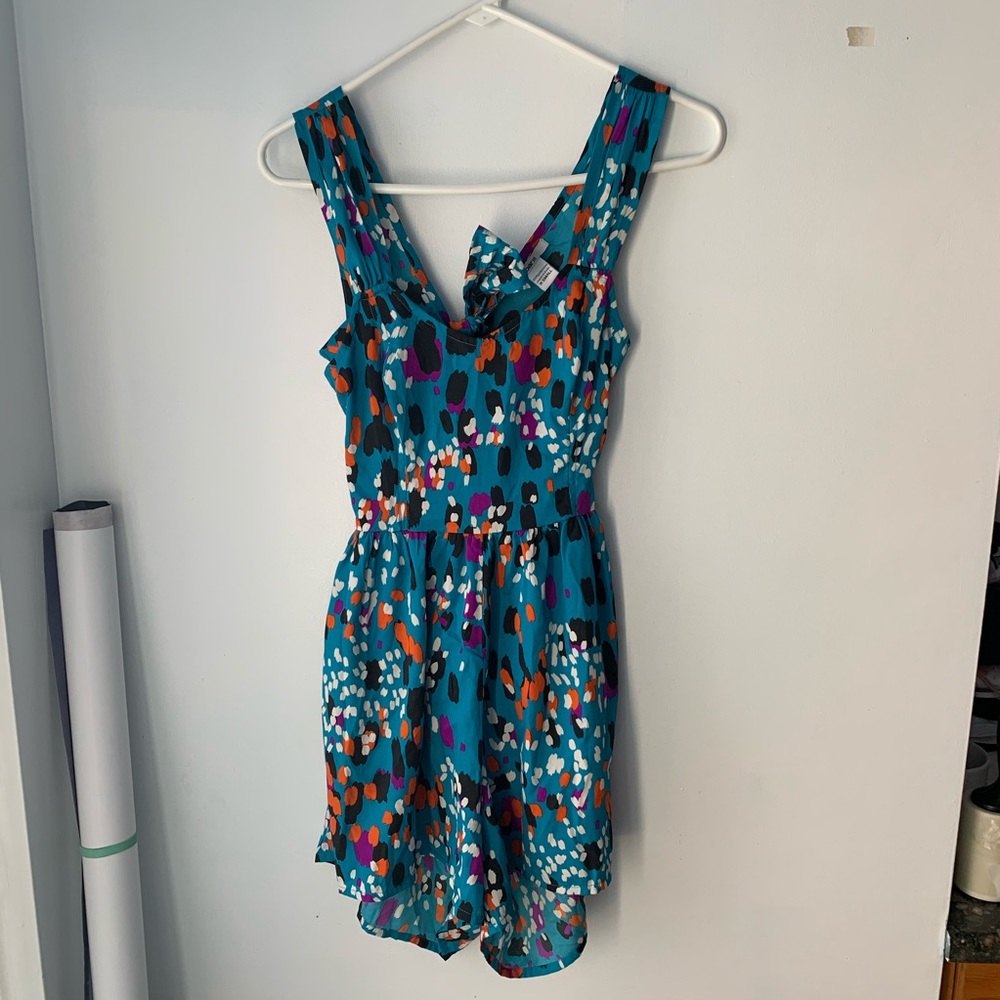 beautiful dressy romper animal print
